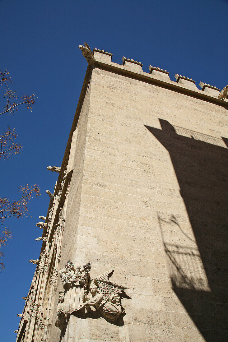 Valencia, Altstadt, Seidenbörse La Lonja, gotischer Zivilbaute, UNESCO Weltkulturerbe