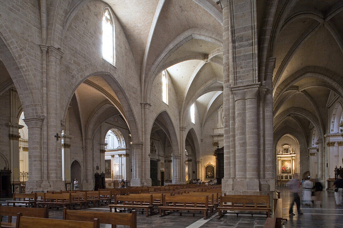 interior of Valencia Cathedral, Valencia, Spain