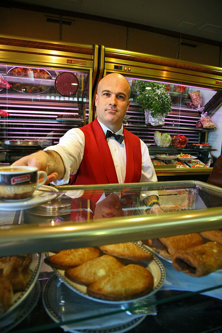 Café, Kellner, Camarero, Valencia