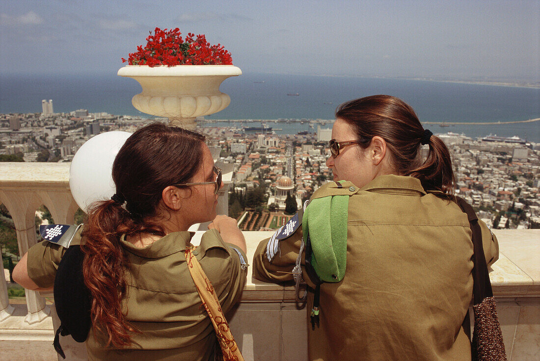 IDF Soldatinnen, Israelische Streitkräfte, Haifa, Israel