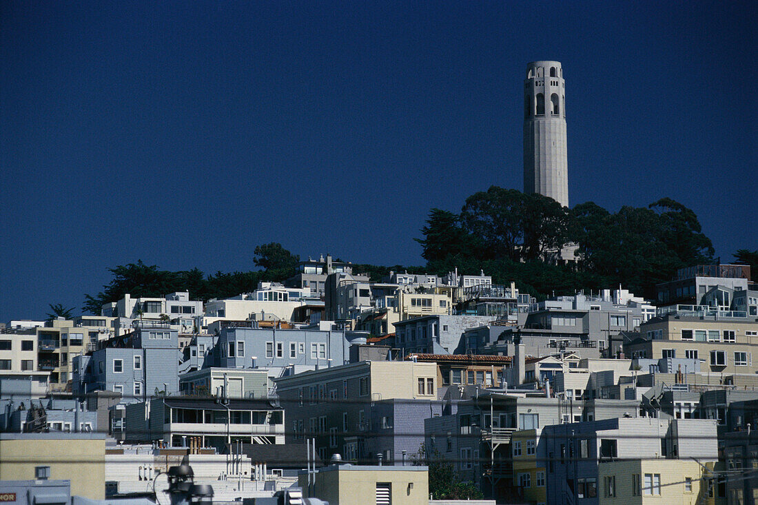 Coit Tower, Telegraph Hill, San Francisco, Kalifornien, USA