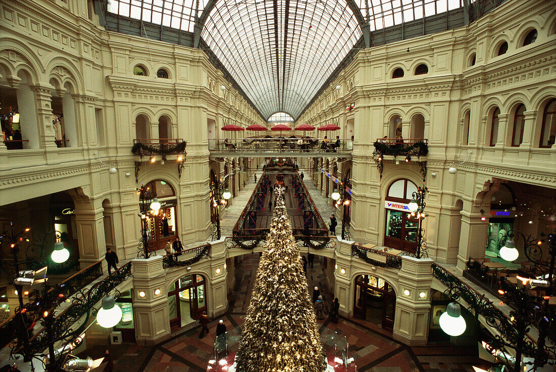 Inside GUM department Store, Moscow, Russia