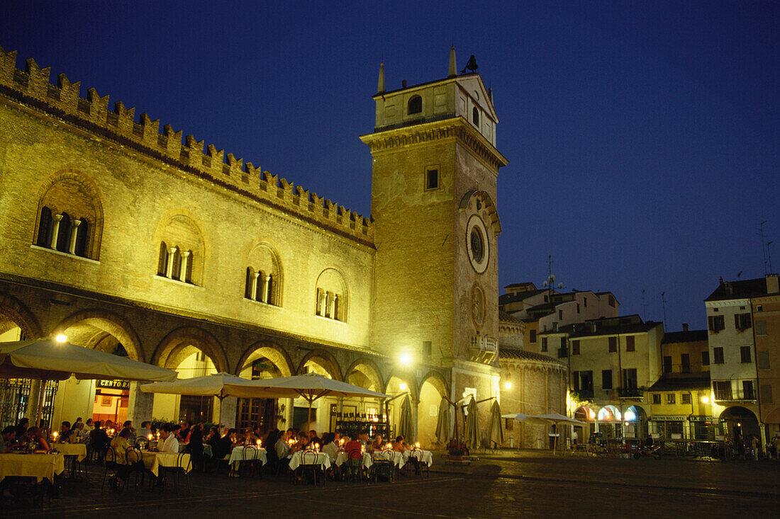 Restaurante Grifone, Piazza delle Erbe, Mantova, Lombardy, Italy