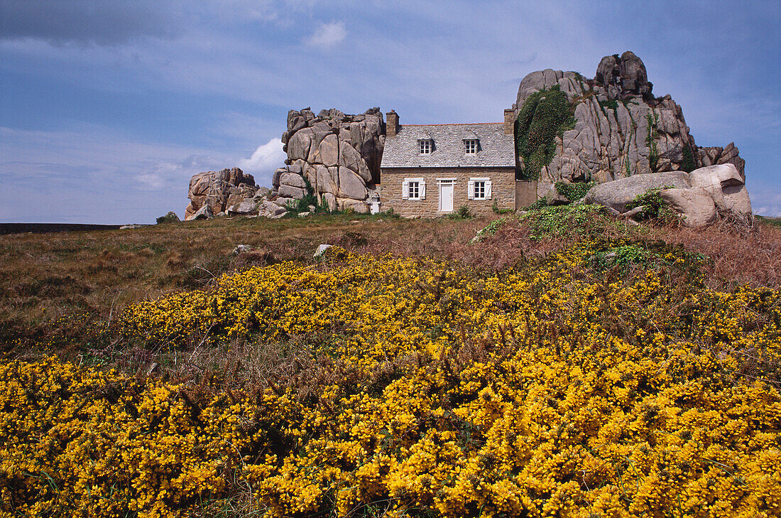 Haus am Pointe de Château, Bretagne, Frankreich