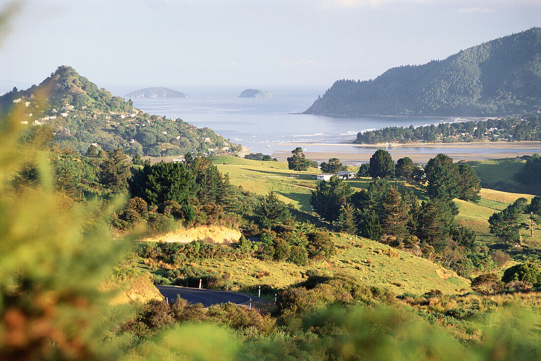 View towards the town of Tairua, East Coast, Coromandel Peninsula, North Island, New Zealand