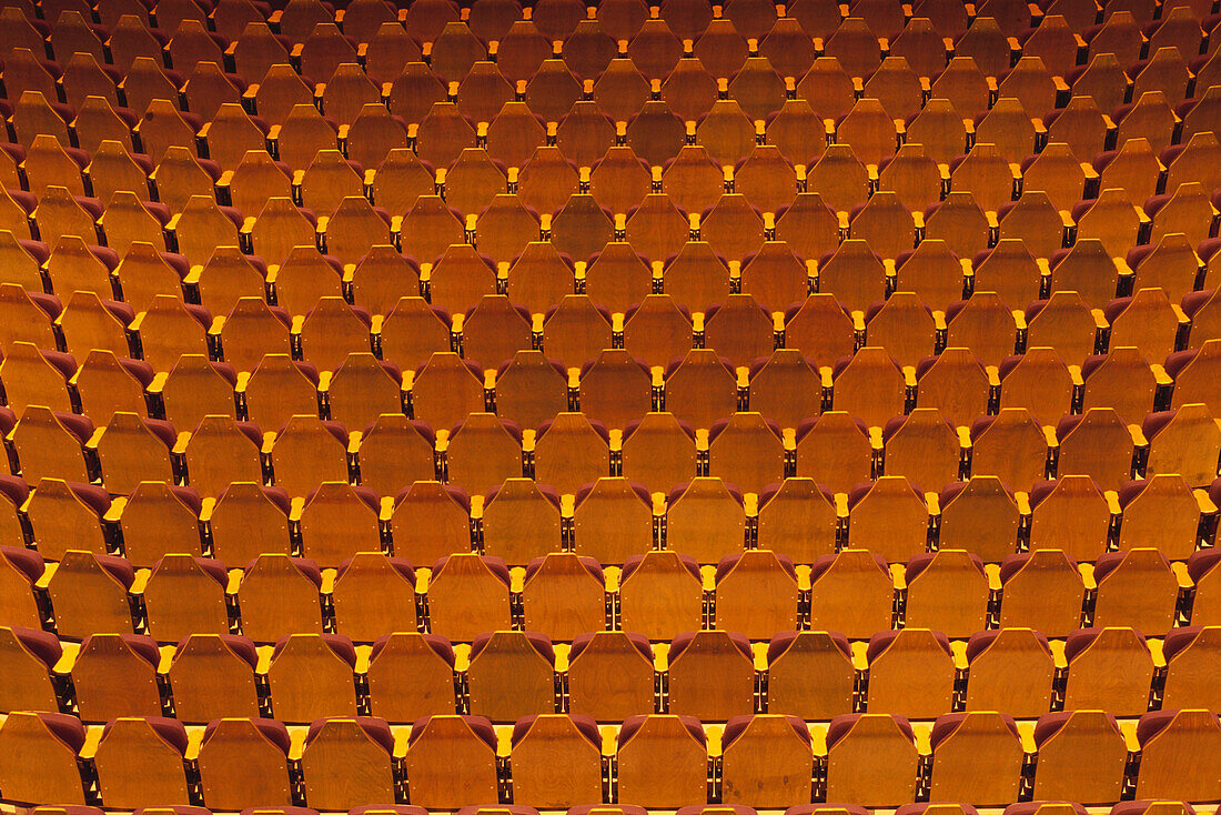 Sitzreihen, Deutsches Theater, München, Bayern, Deutschland