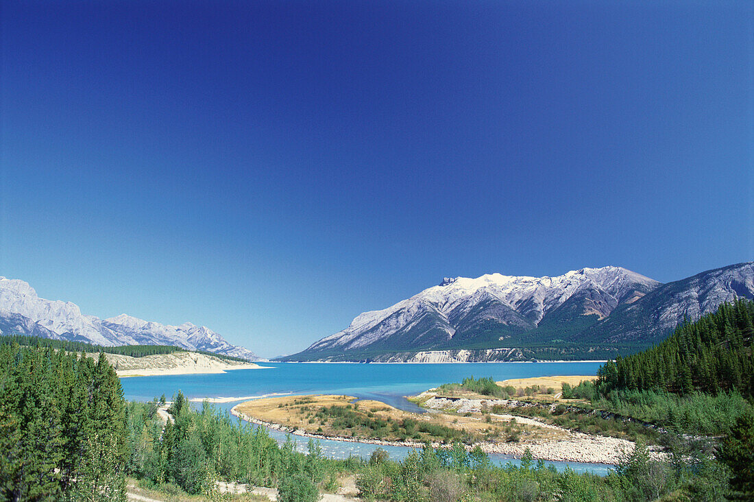 Abraham Lake, Rocky Mountains, Alberta, Kanada