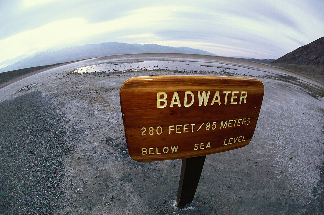 Tal des Todes, Badwater, tiefste Stelle der USA, Death Valley, Kalifornien, USA