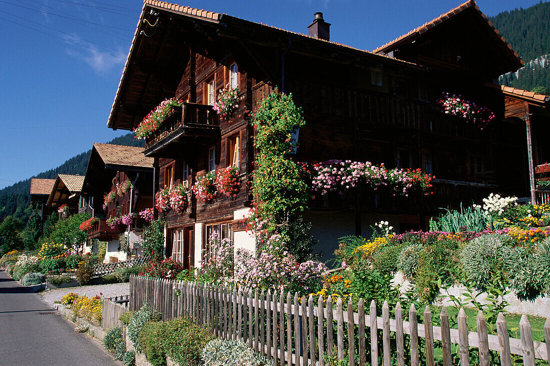 Bauernhaus, Beatenberg bei Interlaken, Berner Oberland, Kanton Bern, Schweiz
