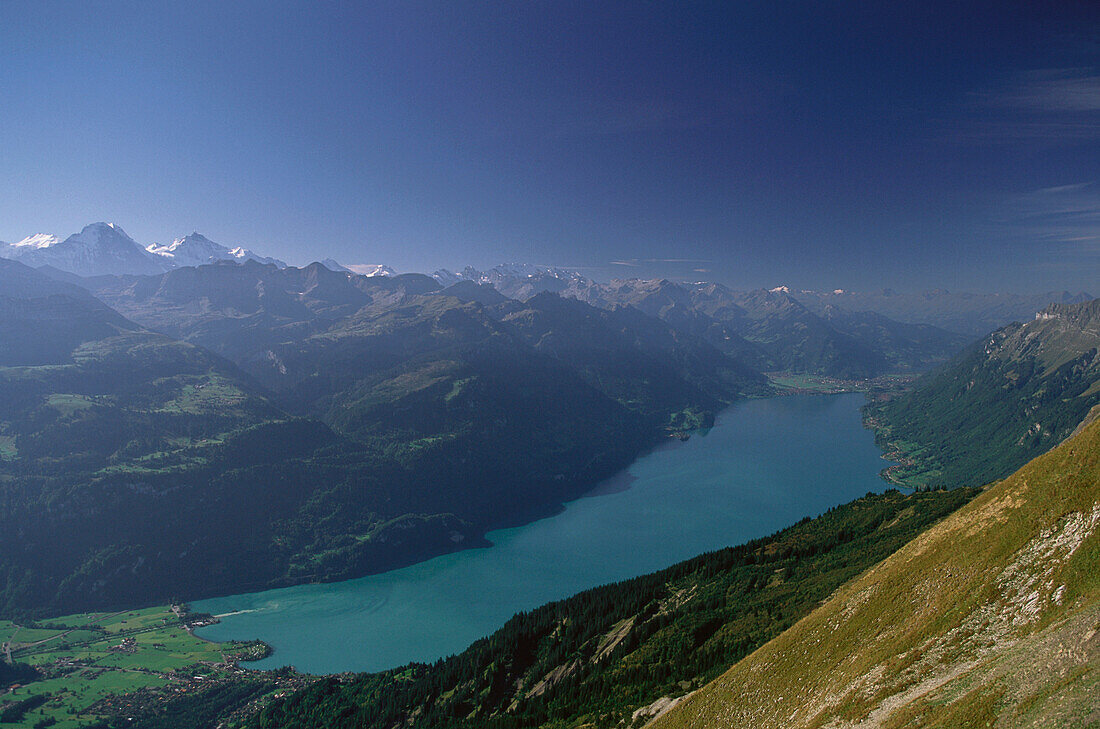 View over Lake Brienz, Bernese Oberland, Canton of Berne, Switzerland