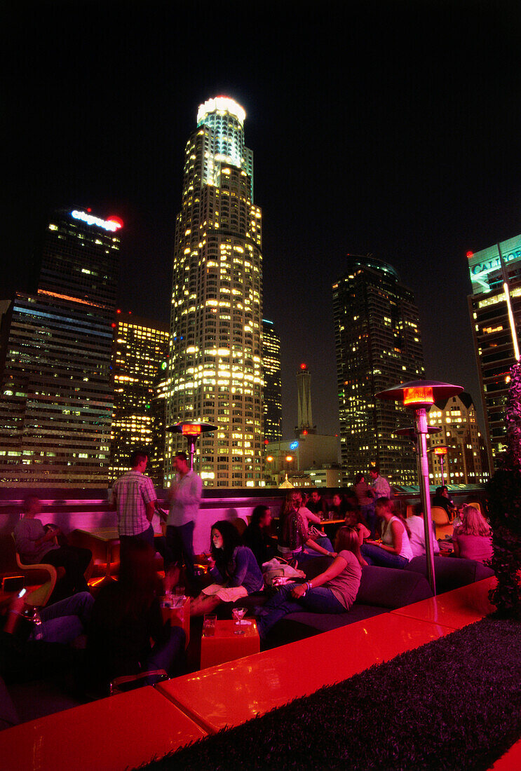 Rooftop Bar, Hotel The Standard, Downtown L.A., Los Angeles, California, USA