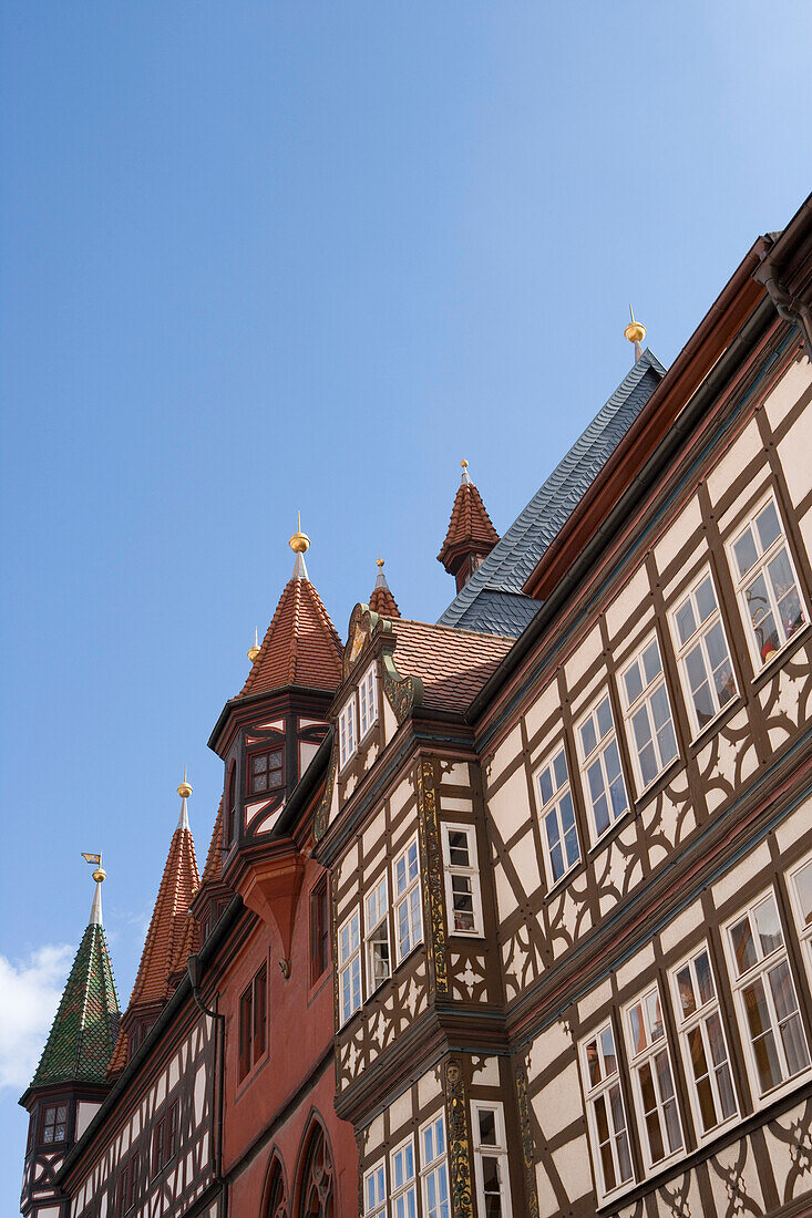 Timber framed houses in Fulda, Rhoen, Hesse, Germany