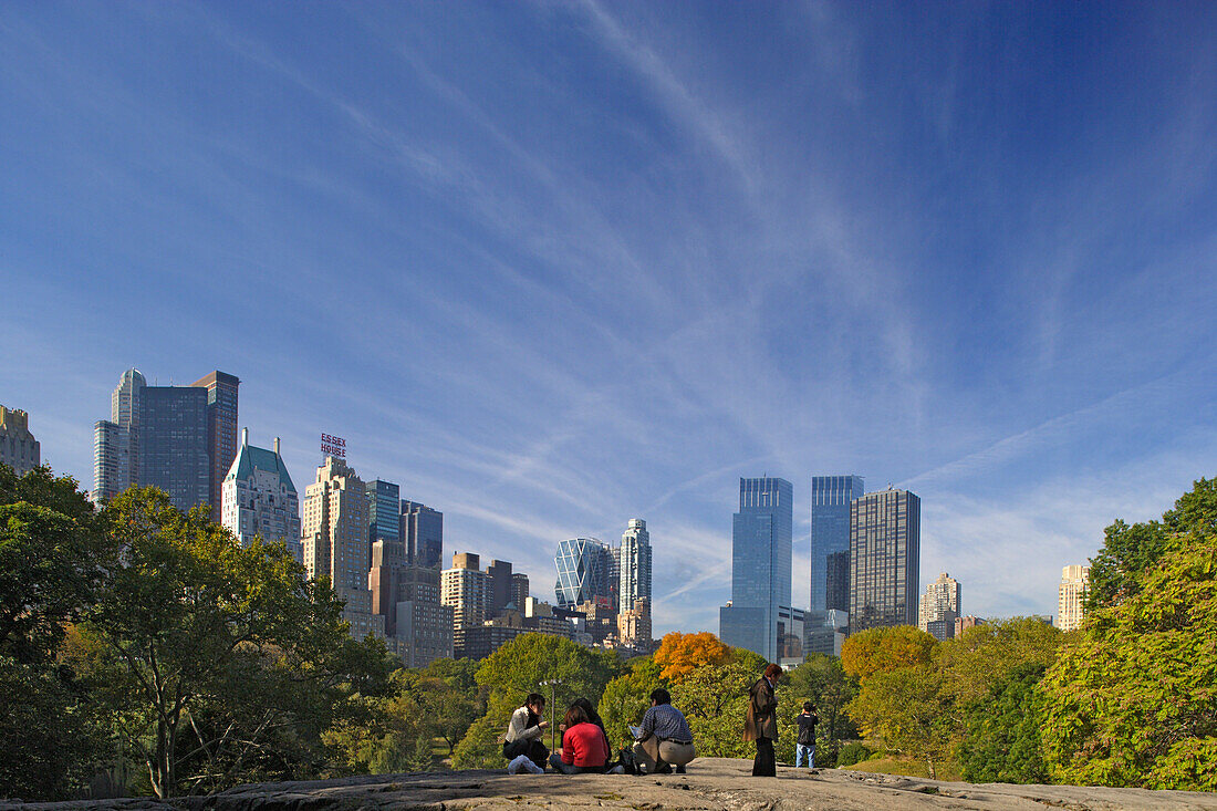 Central Park und die Gebäude von Central Park South