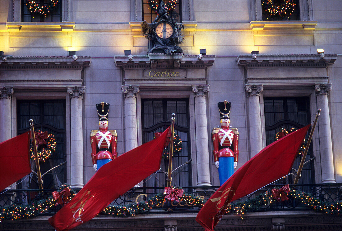 Weihnachtsdekoration bei Cartier, 5th Avenue, Manhattan