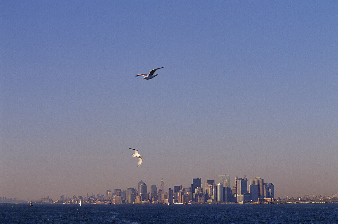 Financial district of downtown Manhattan