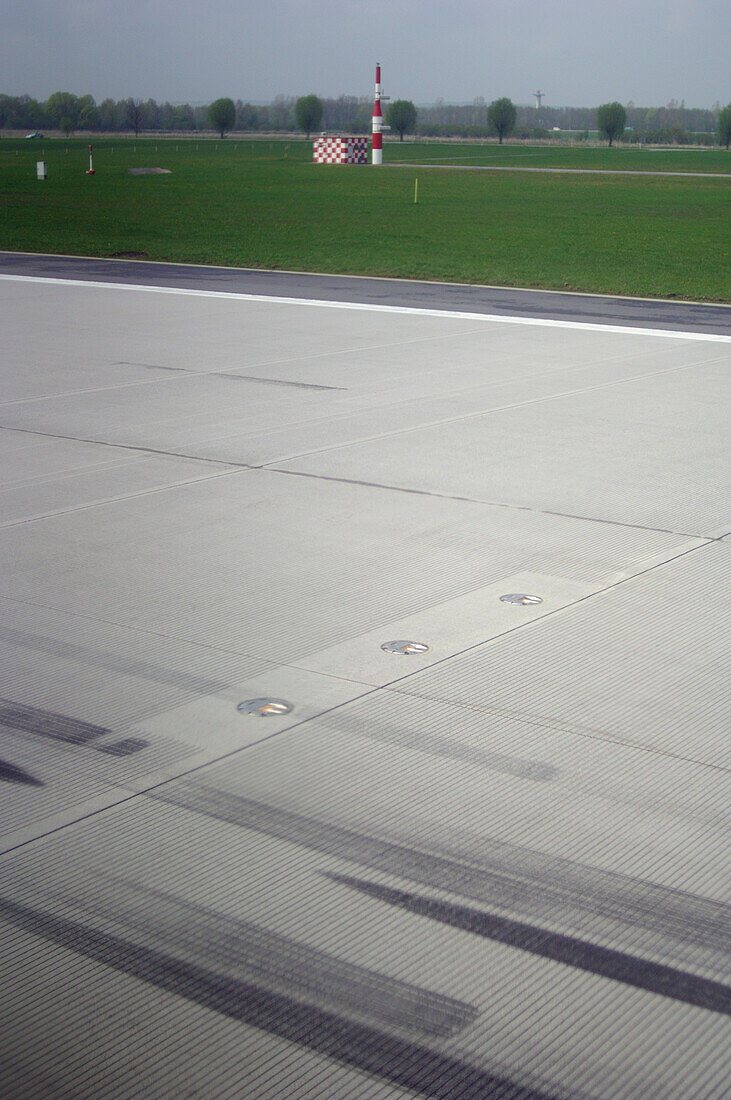 Runway, Munich airport, Bavaria, Germany