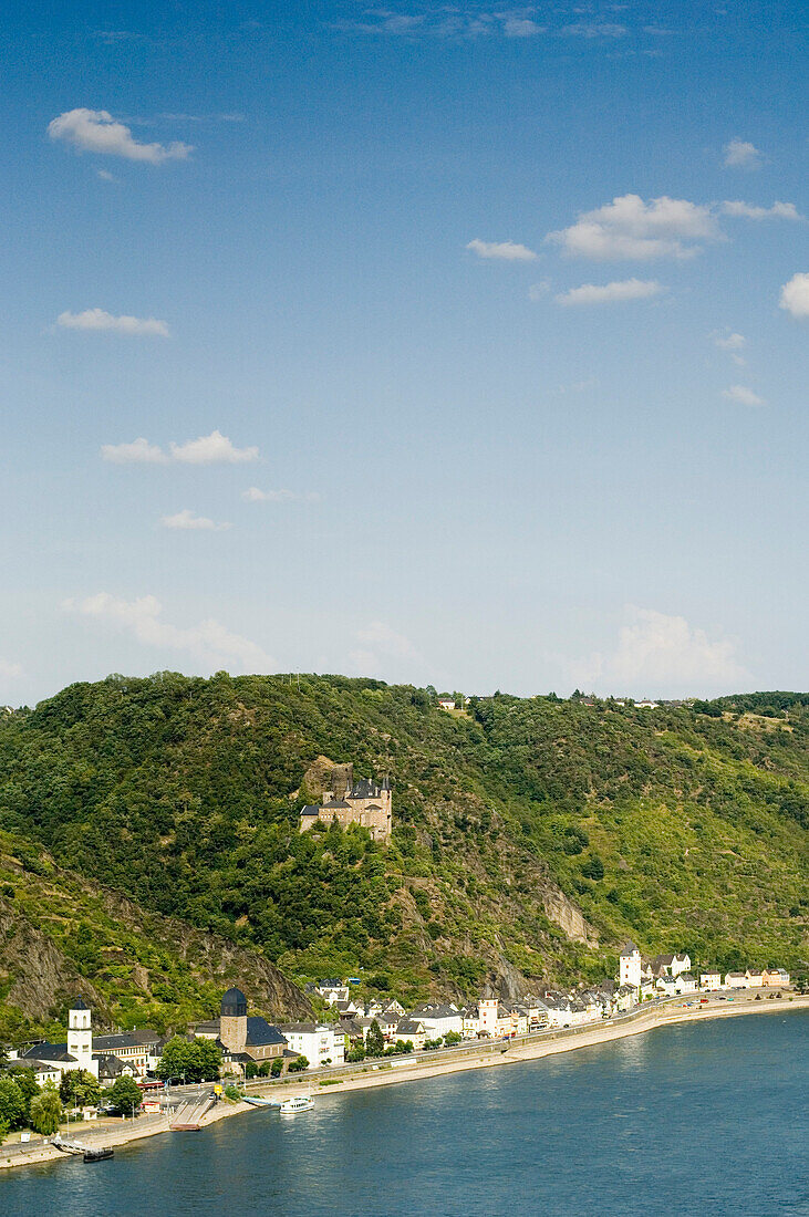 Burg Katz, St. Goarshausen, Rheinland-Pfalz, Deutschland