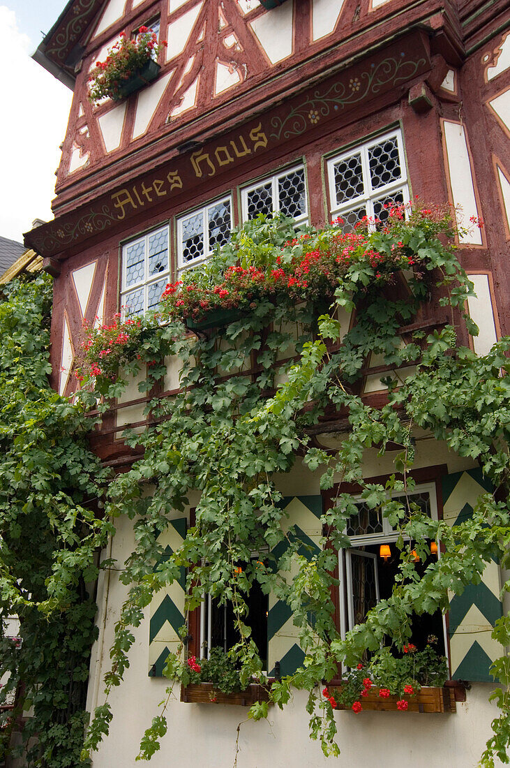 Sehenswertes, altes Fachwerkhaus, Bacharach, Rheinland-Pfalz, Deutschland