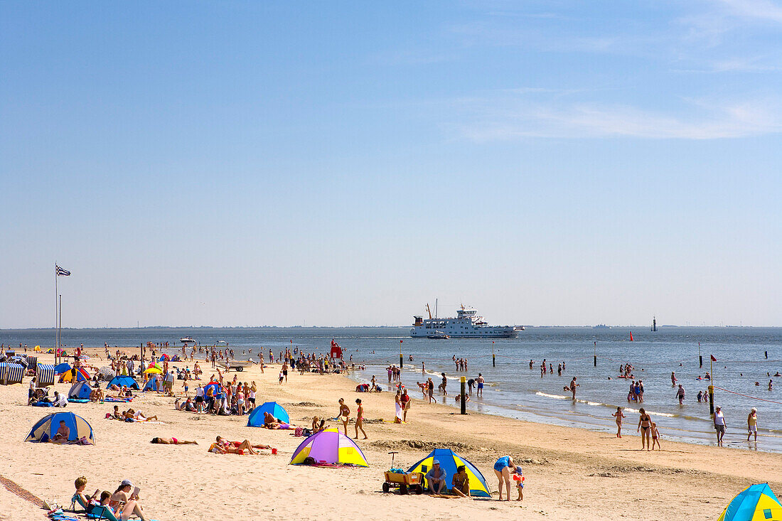 Weststrand, Norderney, Ostfriesische Inseln, Ostfriesland, Niedersachsen, Deutschland