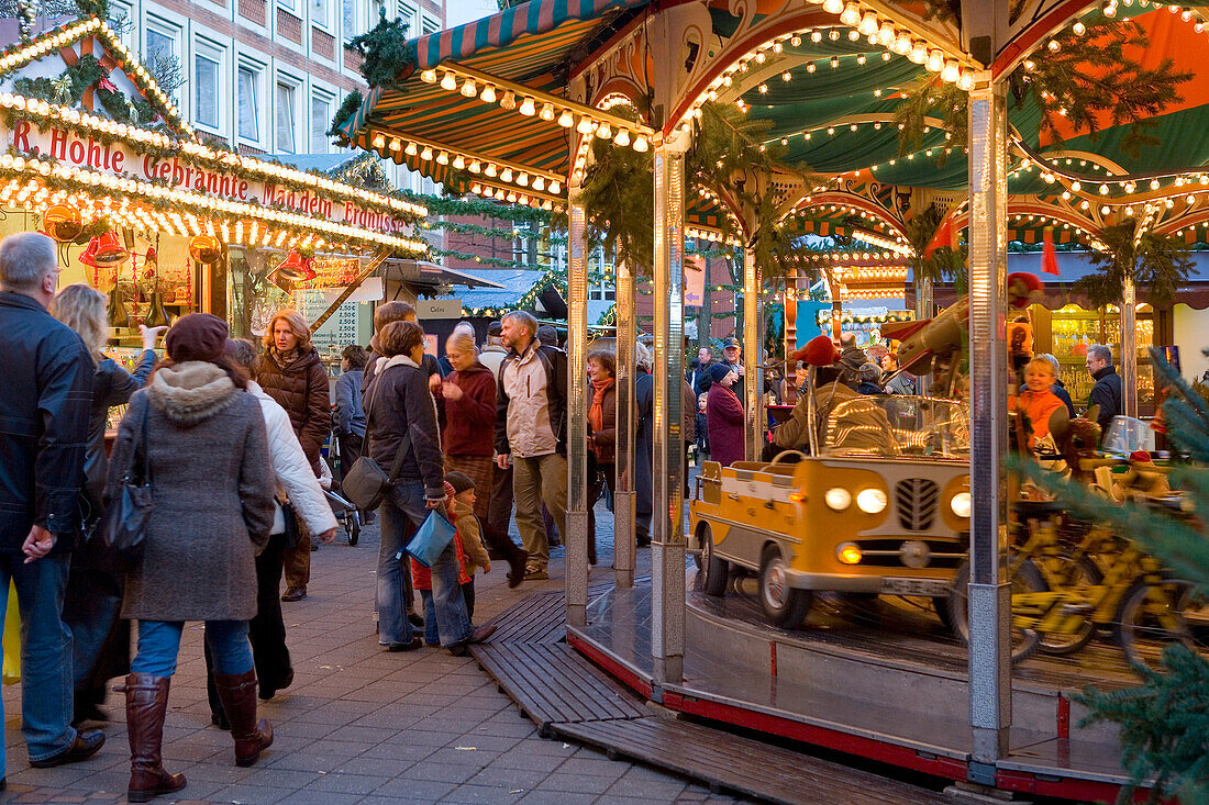 Christmas fair, Münster, North Rhine-Westphalia, Germany