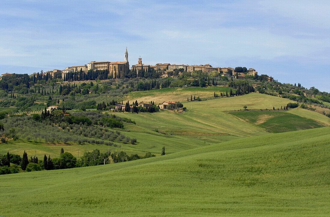 Landschaft in der Nähe von Pienza, Toskana, Italien