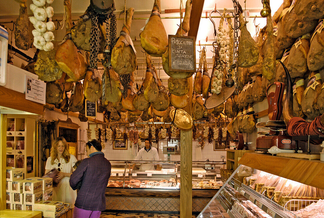 Delikatessengeschäft Falorni, Greve, Toskana, Italien