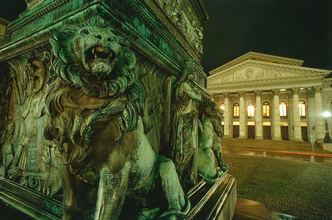 National Theatre at night, Munich, Bavaria, Germany