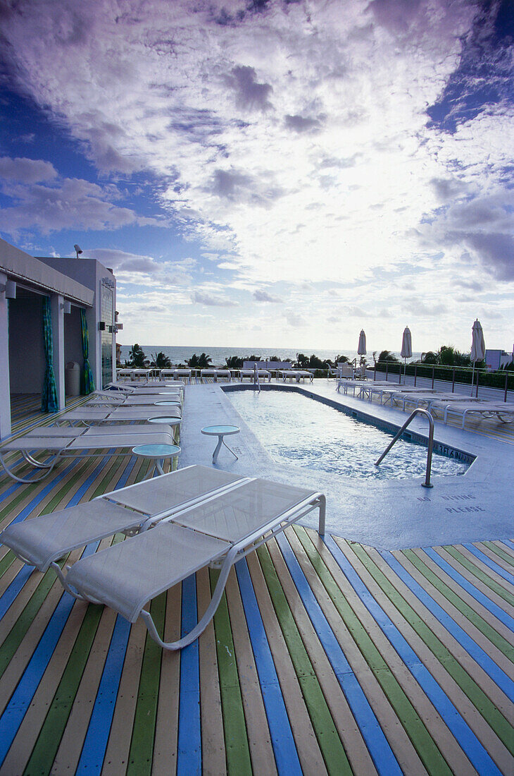 Swimming Pool, Spa Bereich, THE HOTEL, South Beach, Miami, Florida, USA