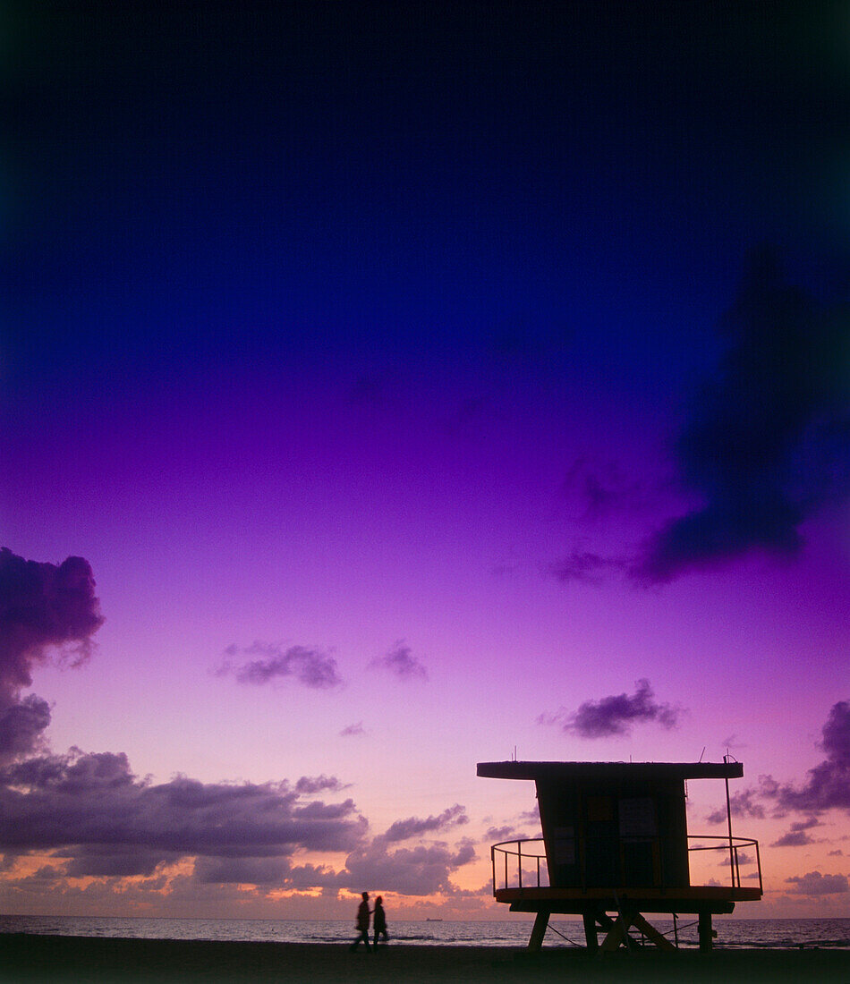 Lifeguard Hut, South Beach, Miami, Florida, USA