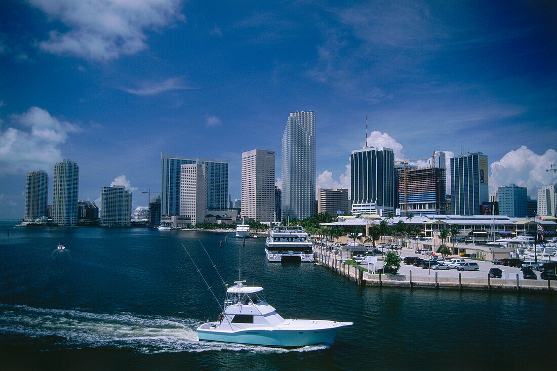 Yachthafen Miamarina, Bayfront, Downtown, Miami, Florida, USA