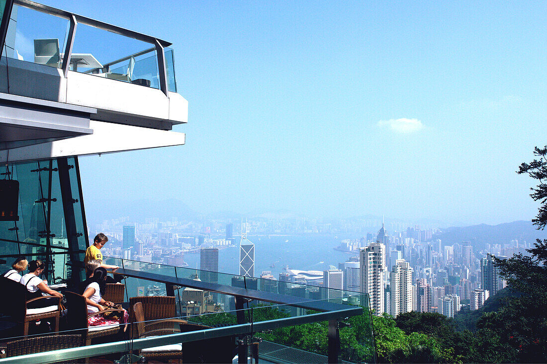 Bar at the Peak Tower, Hong Kong, China