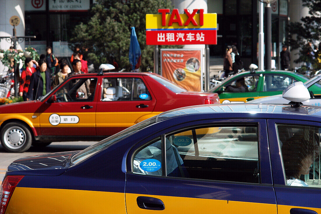 Taxi Stand, Beijing, China