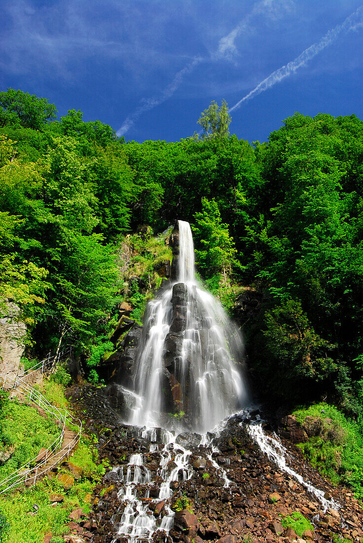 Waterfall at Trusetal Valley, Thuringia, Germany