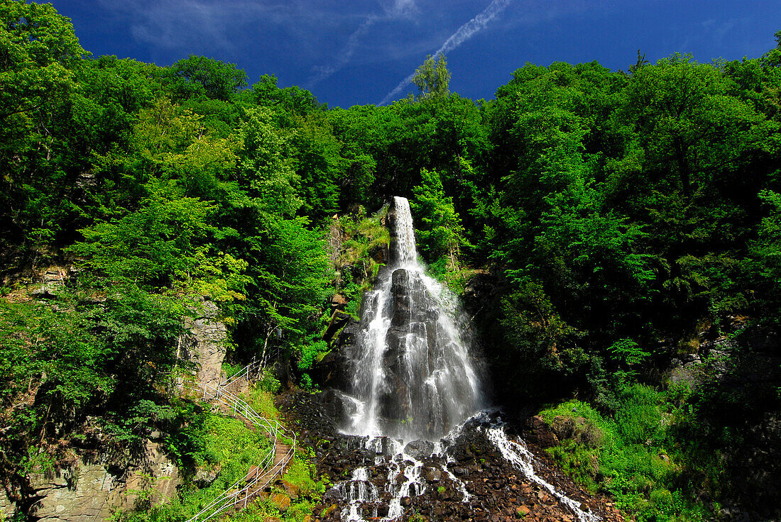 Waterfall at Trusetal Valley, Thuringia, Germany