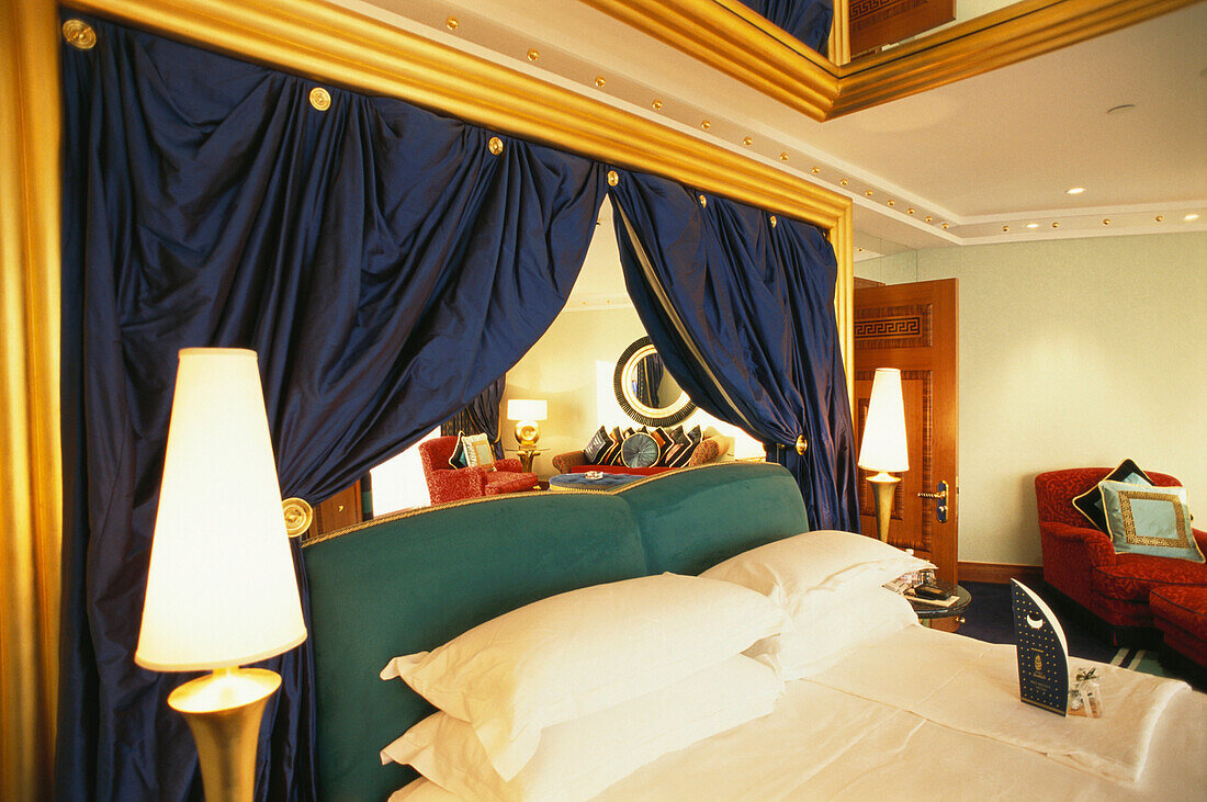 Luxury suite in Hotel Burj Al Arab, Holiday, Dubai, United Arab Emirates