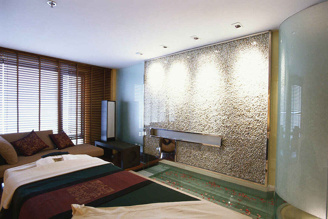 The treatment room in Banyan Tree Spa Hotel, Wellness, Holiday, Relaxation, Bangkok, Thailand
