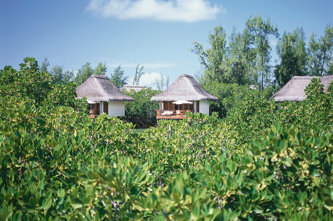 View of Hotel bungalows at Hotel La Prince Maurice, Holiday, Accomodation, Mauritius, Africa