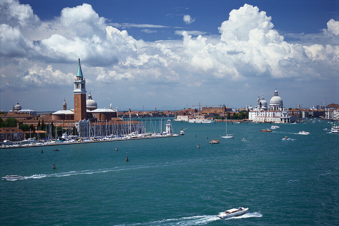 Stadtansicht von Venedig und Lagune, Venedig, Italien