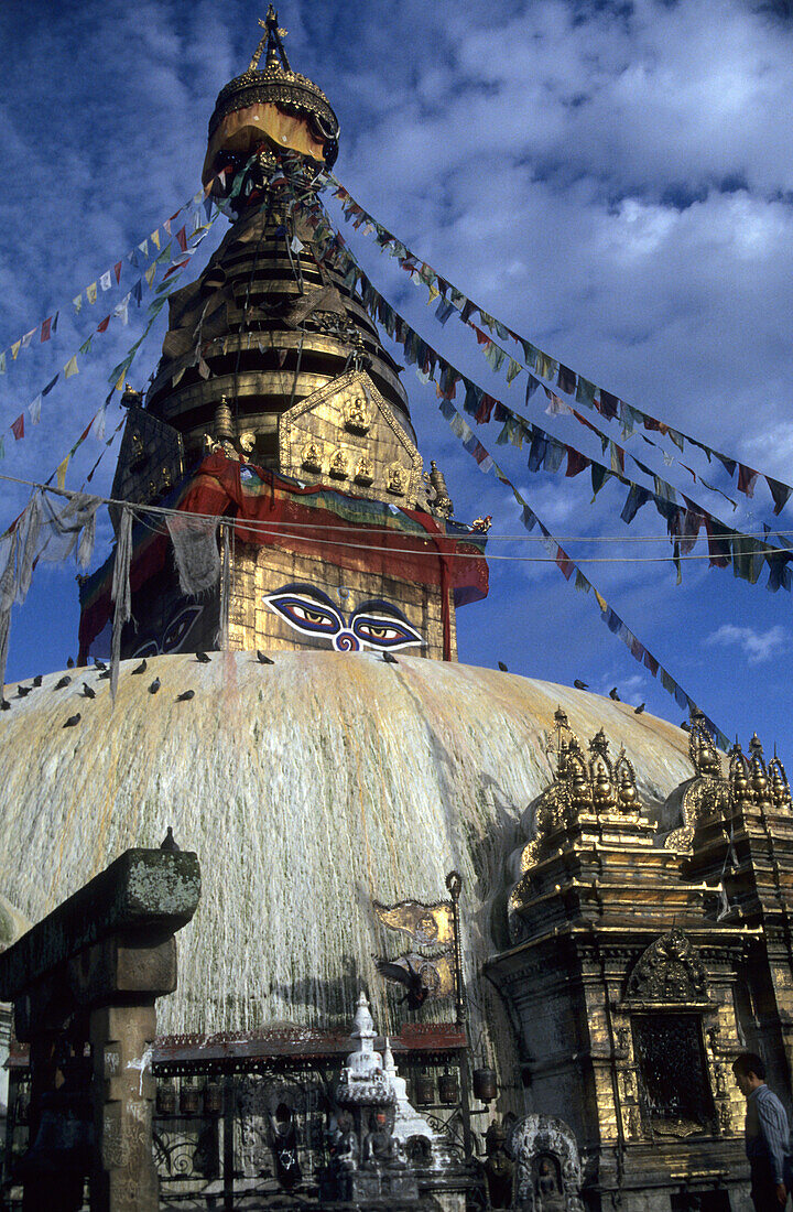 Stupa in Swayambunath, Kathmandu-Tal, Nepal