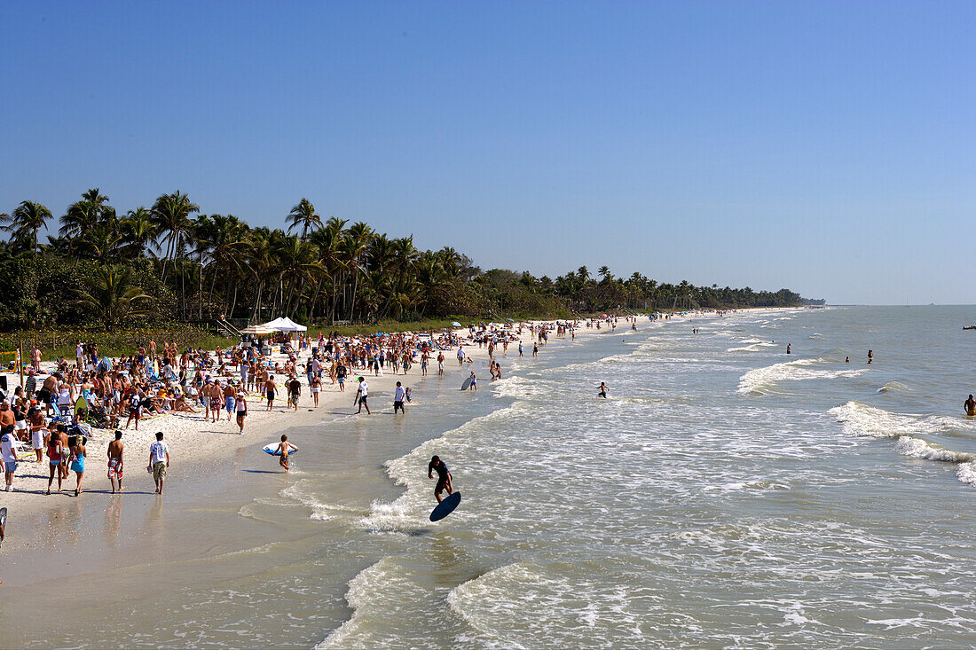 Municipal beach in Naples, Florida, USA