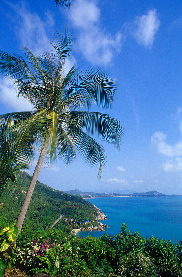 View over Chaweng bay on the east coast of Koh Samui, Thailand