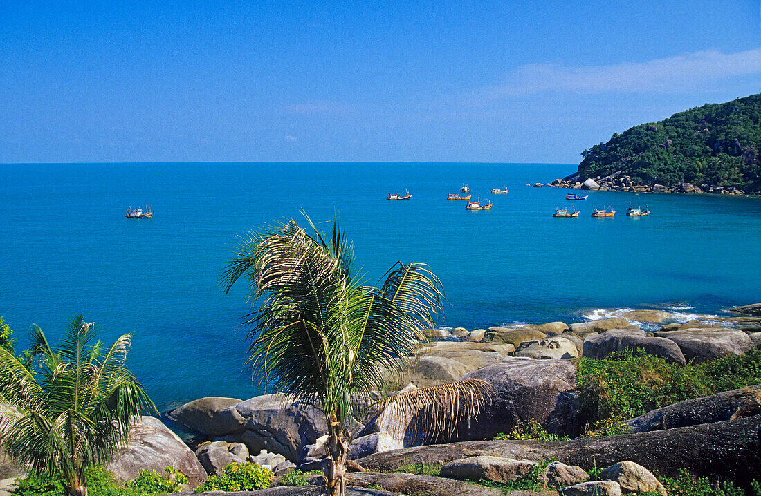 Silver beach (Ao Thong Takhian) liegt nördlich von Lamai an der Ostküste von Ko Samui, Thailand