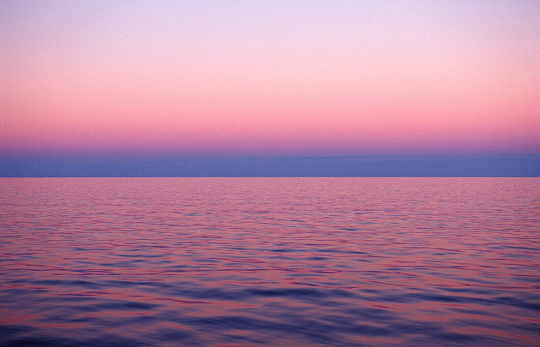 Dawn sunset over ocean, Mexico, Pacific ocean
