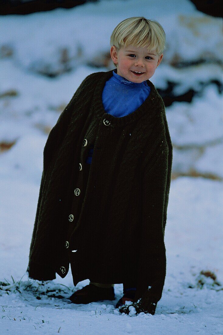 Child in snow