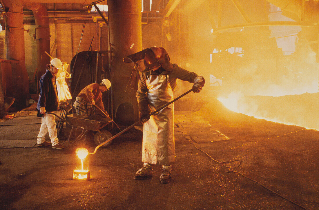 Metal treatment, Maxhuette, Schulzbach-Rosenberg, Bavaria