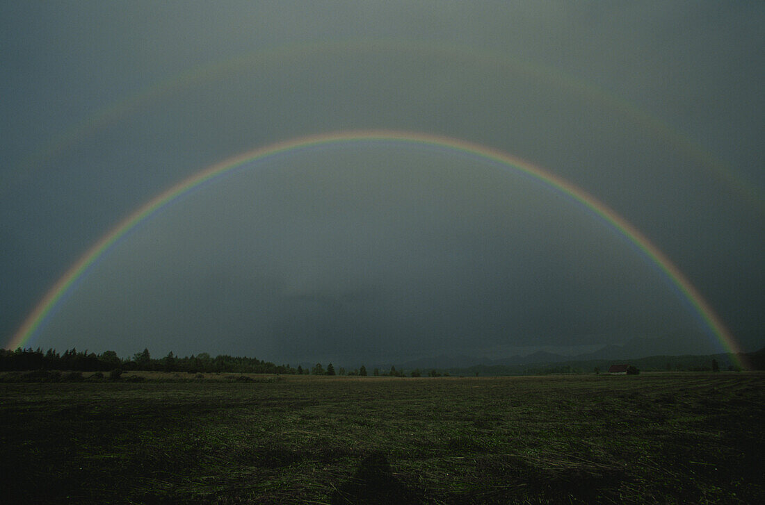 Rainbow, Murnauer Moos, Bavaria, Germany