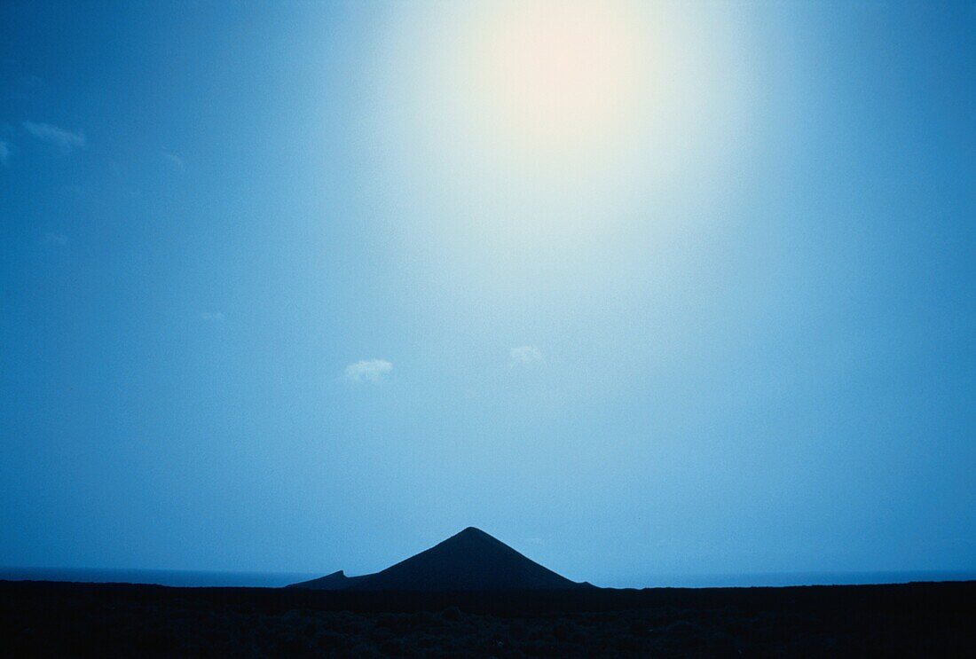 Berg bei El Golfo, nachts, Lanzarote, Kanarische Inseln, Spanien