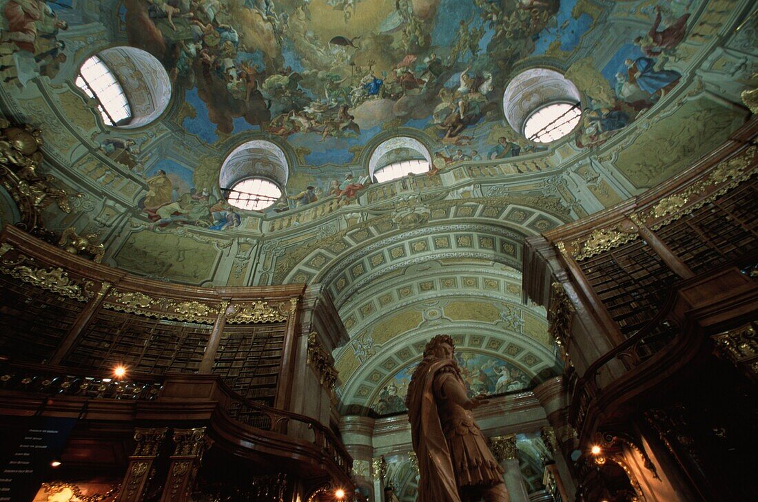 Austrian National Library, Oesterreichische Nationalbibliothek, Wiener Hofburg, Wien, Austria