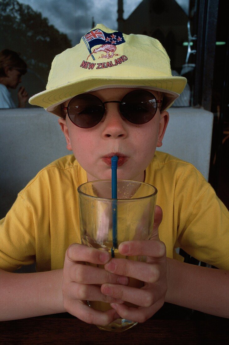 Boy in Café, Auckland, NewZealand