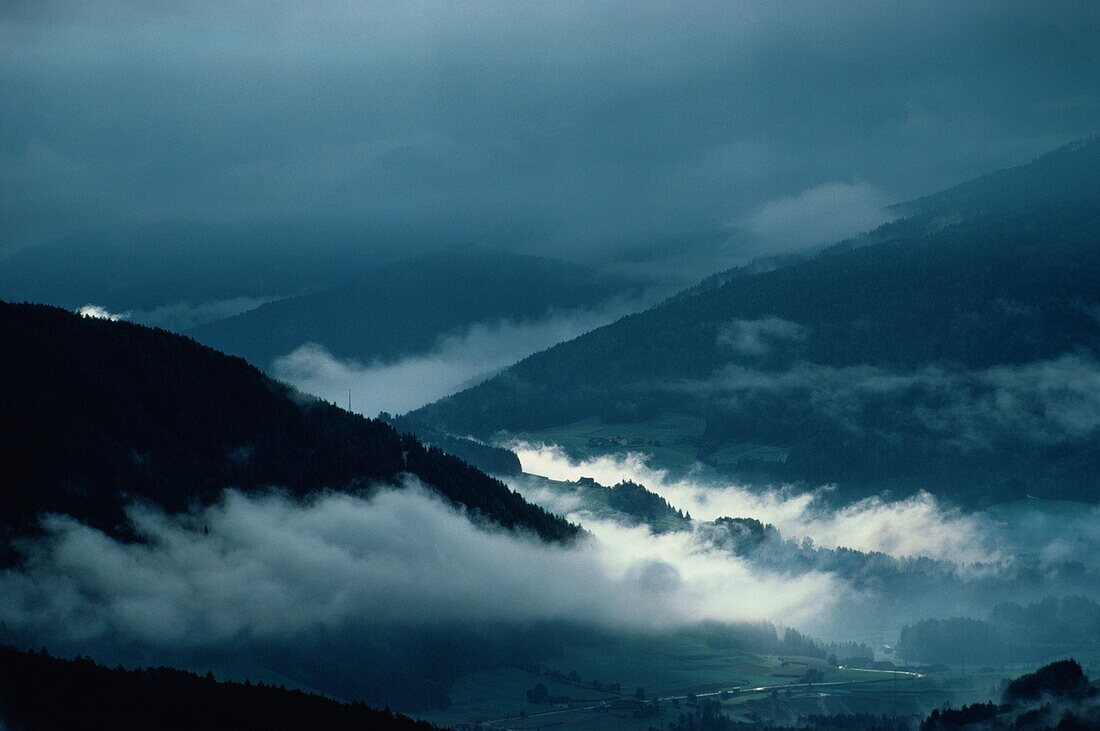 Nebel in den Bergen